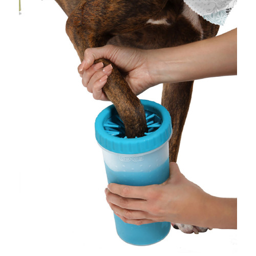 Лапомойка Dexas MudBuster, середня, блакитна, висота 15 см, діаметр 10 см