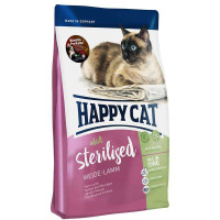 Сухий корм Happy Cat Adult Sterilised для стерилізованих кішок і кастрованих котів, з ягням, 300 г