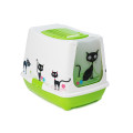 Закритий туалет Moderna Trend Cat для кішок, салатовий, 50 х 39 х 39 см