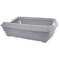 Туалет Moderna Arist-O-Tray Jumbo з бортиком для котів, світло-сірий, 57×43×16.3 см
