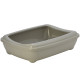 Туалет Moderna Arist-O-Tray Jumbo з бортиком для котів, теплий-сірий, 57×43×16.3 см