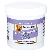 Вологі серветки Nutri-Vet Feline Ear Wipe для гігієни вух для собак, 90 шт Вологі серветки Nutri-Vet Feline Ear Wipe для гігієни вух для собак, 90 шт