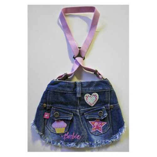 Котоновая спідничка Monkey Daze Barbie Skirt Denim для собак, розмір S, синій