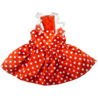 Футболка Monkey Daze Polka Dot Dress Red для собак, розмір XS, червоне в горошок Футболка Monkey Daze Polka Dot Dress Red для собак, розмір XS, червоне в горошок