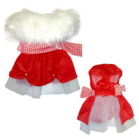 Новорічне плаття Monkey Daze Santa Dress для собак, розмір XS, червоний Новорічне плаття Monkey Daze Santa Dress для собак, розмір XS, червоний