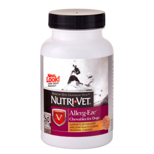 Жувальні таблетки при алергії Nutri-Vet Allerg-Eze для собак, 60 табл