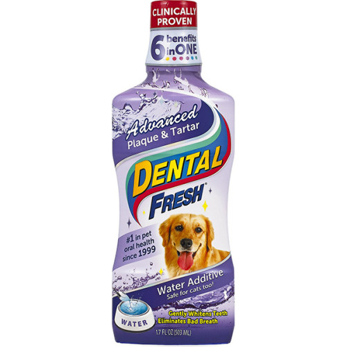 Рідина SynergyLabs Dental Fresh Cat від зубного нальоту і запаху, для собак і котів, 503 мл