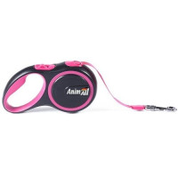 Поводок-рулетка AnimAll для собак вагою до 25 кг, 5 м, рожевий Поводок-рулетка AnimAll для собак вагою до 25 кг, 5 м, рожевий