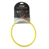 Нашийник AnimAll LED для собак, розмір M, 50 см, жовтий