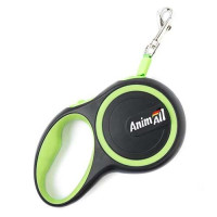Рулетка поводок AnimAll для собак до 50 кг, салатовый