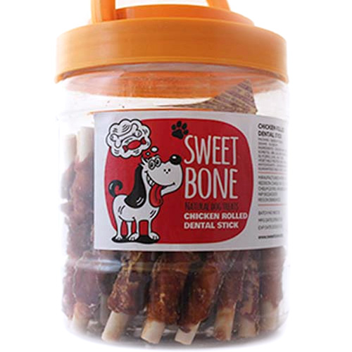 Ласощі Sweet Bone М'ясо Курки на паличці для зубів 500 г