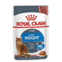 Влажный корм Royal Canin Light Weight Care для кошек склонных к лишнему весу, кусочки в соусе, 85 г