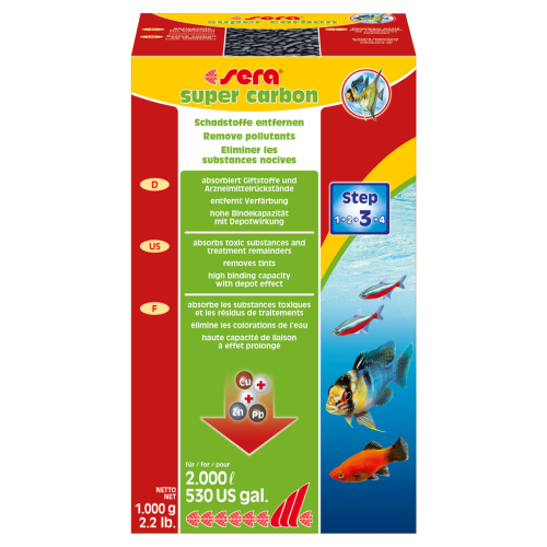 Sera Super Carbon наповнювач для фільтрів, 1000 г