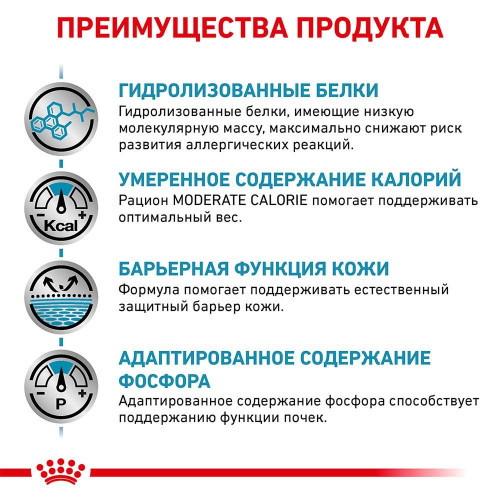 Сухий корм Royal Canin Hypoallergenic Moderate Calorie при харчовій алергії у собак, 1.5 кг