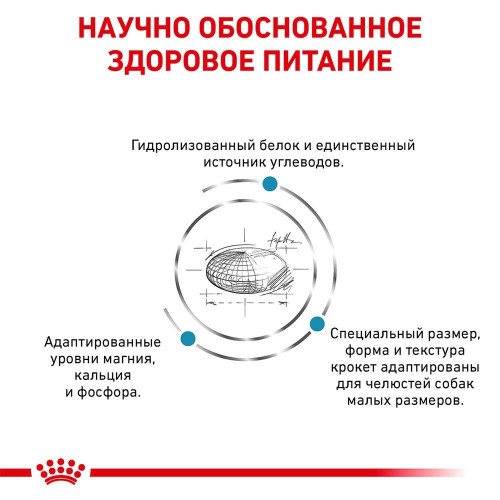 Сухий корм Royal Canin Hypoallergenic Small при харчової алергії у собак дрібних порід, 1 кг