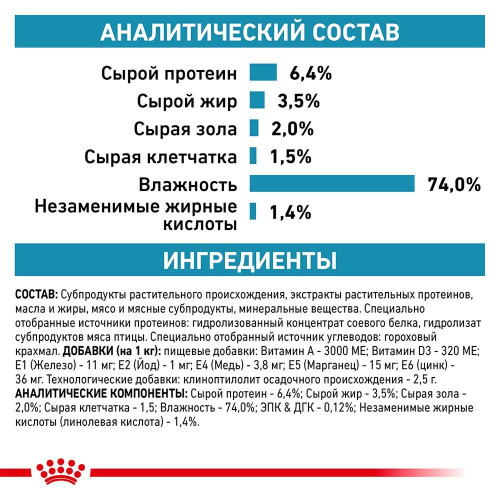Вологий корм Royal Canin Hypoallergenic при харчової алергії у собак, 400 г