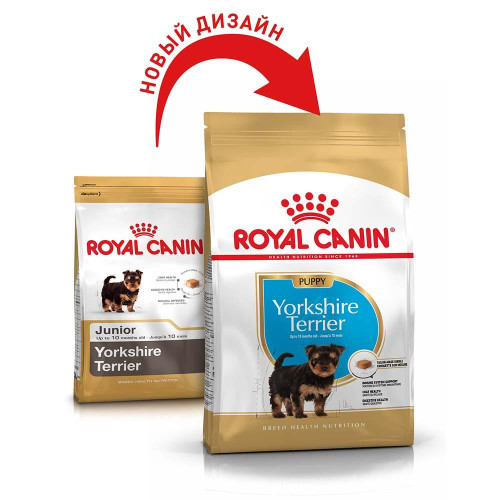 Сухий корм Royal Canin Yorkshire Terrier Puppy для цуценя йоркширського тер'єра до 10 місяців, 1.5 кг