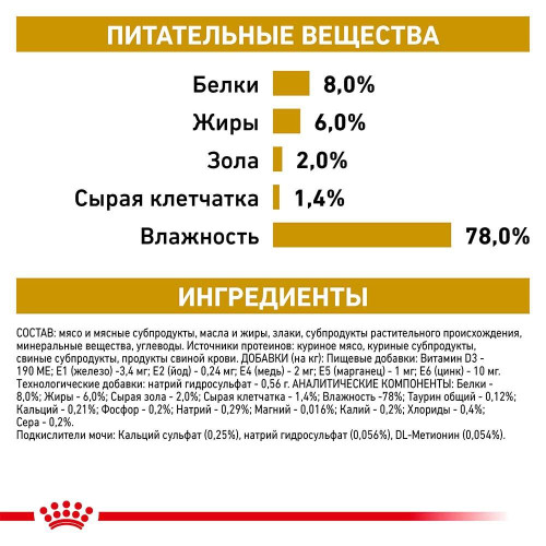 Вологий корм Royal Canin Urinary S / O при сечокам'яній хворобі у собак, 410 г