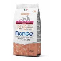 Сухий корм MONGE DOG Extrasmall Adult лосось з рисом, 2.5 кг