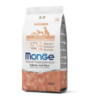 Сухий корм MONGE DOG All breeds Puppy & Junior лосось з рисом, 2.5 кг
