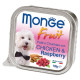 Вологий корм MONGE DOG FRUIT з куркою і малиною, 100 г
