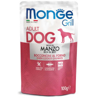 Вологий корм MONGE DOG GRILL з яловичиною, 100 г