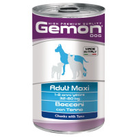 Вологий корм GEMON DOG WET Maxi Adult шматочки з тунцем 1,25 кг