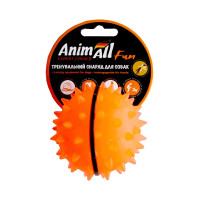 Іграшка AnimAll Fun м'яч каштан для собак, 7 см, помаранчева Іграшка AnimAll Fun м'яч каштан для собак, 7 см, помаранчева