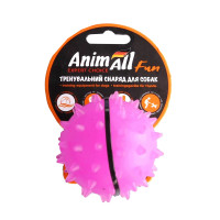 Іграшка AnimAll Fun м'яч каштан для собак, 7 см, фіолетова Іграшка AnimAll Fun м'яч каштан для собак, 7 см, фіолетова