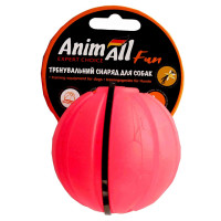 Іграшка AnimAll Fun тренувальний м'яч для собак, 7 см, коралова Іграшка AnimAll Fun тренувальний м'яч для собак, 7 см, коралова