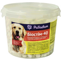 Вітамінно-мінеральна добавка Palladium Биостим-40 для зміцнення здоров'я собак 1000 табл. по 2 г Вітамінно-мінеральна добавка Palladium Биостим-40 для зміцнення здоров'я собак 1000 табл. по 2 г