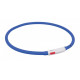Нашийник Trixie Flash Light USB XS-XL світиться, 70 см х 10 мм, синій