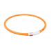 Нашийник Trixie Flash Light USB розмір XS-XL, що світиться, помаранчевий, 10 мм, 70 см
