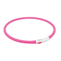 Нашийник Trixie Flash Light USB XS-XL світиться, 70 см х 10 мм, рожевий Нашийник Trixie Flash Light USB XS-XL світиться, 70 см х 10 мм, рожевий