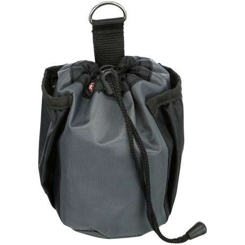 Сумка для прогулянок з собакою Trixie Baggy, нейлон / поліестер, чорна / сіра, 8 х 15 см