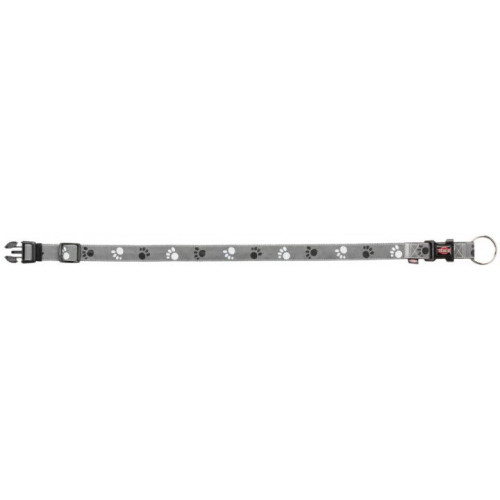 Нашийник Trixie Silver Reflect L-XL світловідбиваючий, 40-65 см х 25 мм, чорно-сірий