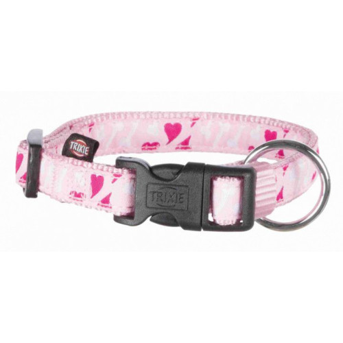 Нашийник Trixie Modern Art Rose Heart XXS-XS для чобак, 15-25 см х 10 мм, рожевий