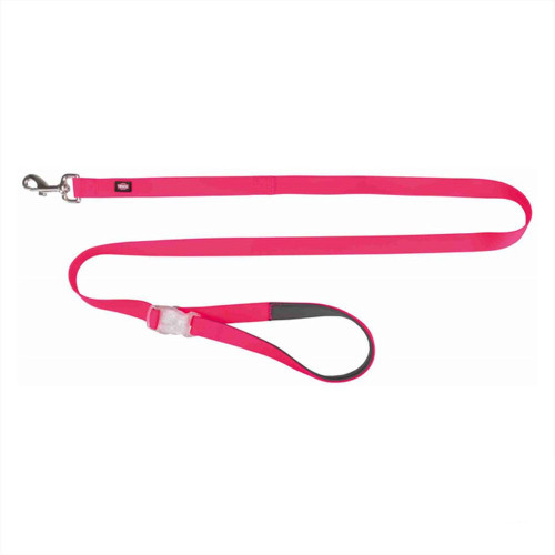Повідець Trixie з пряжкою з вбудованим спалахом, USB, 1.20-1.80 м х 25 мм, рожевий, неон