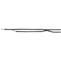 Повідець-перестібка Trixie Cavo Adjustable Lead для собак, плетений, круглий, розмір S-M, 2 м/12 мм, чорний