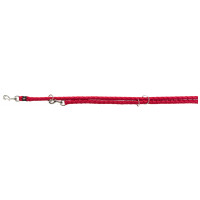 Повідець-перестібка Trixie Cavo Adjustable Lead для собак, плетений, круглий, розмір S-M, 2 м/12 мм, червоний