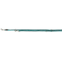 Повідець-перестібка Trixie Cavo Adjustable Lead для собак, плетений, круглий, розмір S-M, 2 м/12 мм, океан/графіт