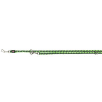 Повідець-перестібка Trixie Cavo Adjustable Lead для собак, плетений, круглий, розмір S-M, 2 м/12 мм, зелений/салатовий Повідець-перестібка Trixie Cavo Adjustable Lead для собак, плетений, круглий, розмір S-M, 2 м/12 мм, зелений/салатовий