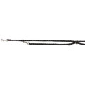 Повідець-перестібка Trixie Cavo Adjustable Lead для собак, плетений, круглий, розмір S-M, 2 м/12 мм, чорний/графіт
