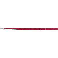 Повідець-перестібка Trixie Cavo Adjustable Lead для собак, плетений, круглий, розмір L-XL, 2 м/18 мм, червоний