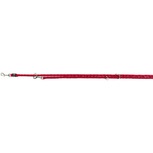 Повідець-перестібка Trixie Cavo Adjustable Lead для собак, плетений, круглий, розмір L-XL, 2 м/18 мм, червоний