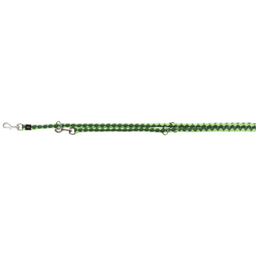 Повідець-перестібка Trixie Cavo Adjustable Lead для собак, плетений, круглий, розмір L-XL, 2 м/18 мм, зелений/салатовий