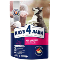 Сухий корм Клуб 4 Лапи Puppies All Breeds Premium для цуценят всіх порід, з куркою, 400 г Сухий корм Клуб 4 Лапи Puppies All Breeds Premium для цуценят всіх порід, з куркою, 400 г