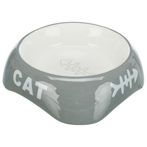 Миска Trixie для котів, кераміка, Cat, 0,2 л / 13 см