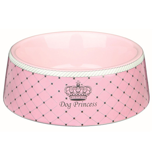 Миска Trixie Dog Princess для собак, кераміка, рожева, 0,45 л / 16 см