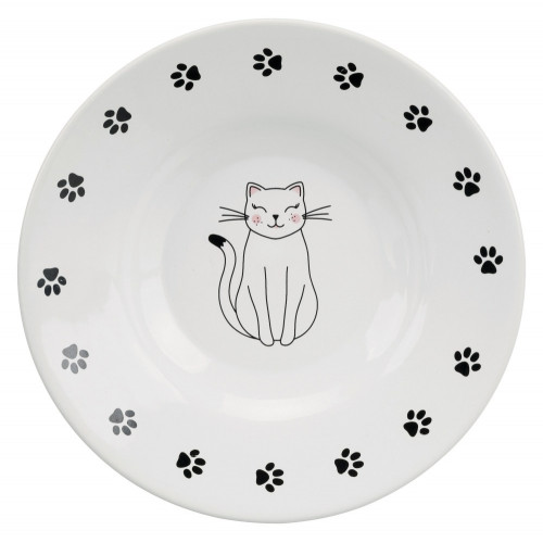 Миска Trixie для коротконосі порід кішок, кераміка, біла, 0,2 л / 15 см